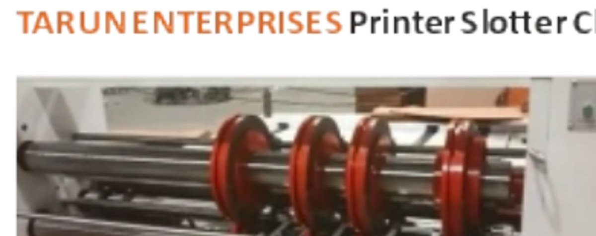 Printer slotter chain feed machine