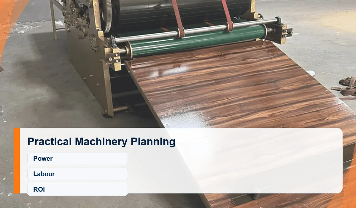 Corrugated Box Machine Cost in India factory planning visual